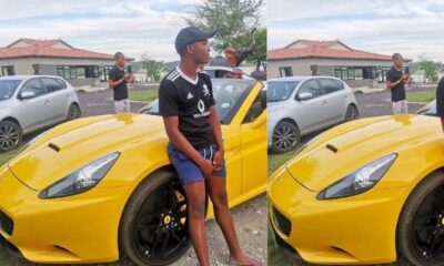 SkeemSaam Actor Clement Shows Off His Exotic Ferrari,See It Here