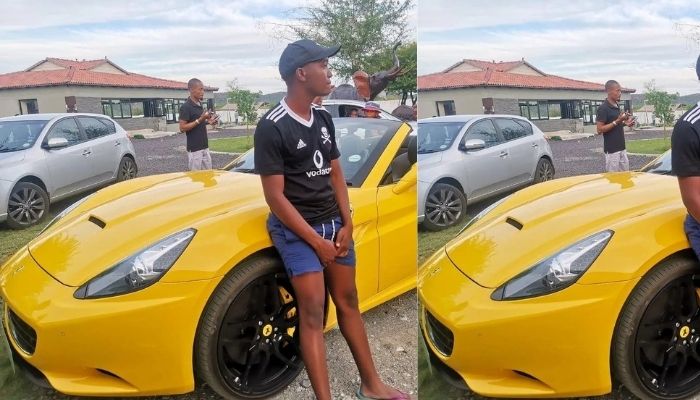 SkeemSaam Actor Clement Shows Off His Exotic Ferrari,See It Here